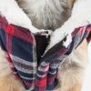 Pet Life 'Puddler' Classical Plaided Insulated Dog Coat Jacket