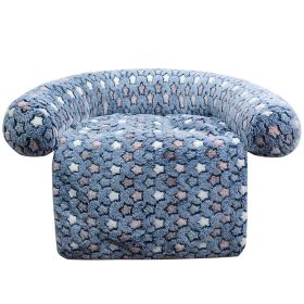 Pet Supplies Plush Kennel Sofa Blanket (Option: Dark Blue XINGX-60x80cm780G)